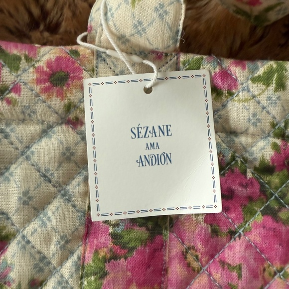 Sezane Large Shopper Bag - Sézane X Andion Agosto Print - Size TU - Picture 2 of 4